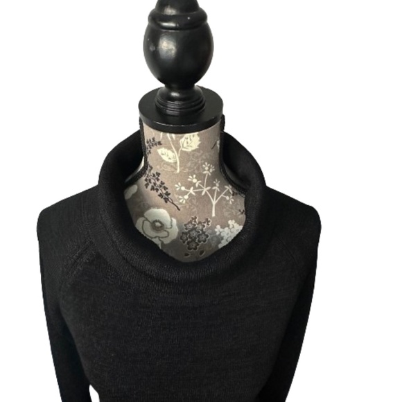 Josephine Chaus Women's Sm Black Knit Stretch Long Sleeves Cowl Neck Sweater Top - Picture 5 of 16